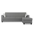Adorn India Monteno L Shape 5 Seater Sofa Set RHS(Grey) (3 Year Warranty)