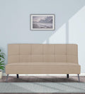 Adorn India Benjamin 3 Seater Sofa Cum Bed (Beige) (3 Year Warranty)
