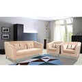 Premium Camilla 3-1-1 5 Seater Sofa Set (Velvet Fabric Colour Beige)