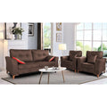 Premium Aslaug 3-1-1 Sofa Set (Leatherette Suede Fabric Colour Brown)
