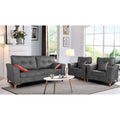 Premium Aslaug 3-1-1 Sofa Set (Leatherette Suede Fabric Colour Grey)