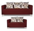 Alita 3+2 Compact 5 Seater Sofa Set (Maroon)
