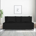 Adorn India Easy Alyn Plus Decent 4 Seater Sofa Cum Bed (6x6) (Black) (1 Year Warranty)