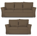 Alexia 3+2 5 Seater Sofa Set (Camel)