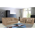 Premium Camilla 3-1-1 5 Seater Sofa Set (Velvet Fabric Colour Camel)