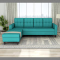 Darcy L Shape 5 Seater Sofa Set (LHS) (Aqua Blue)