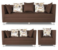 Alica 3+2+1 6 Seater Sofa Set (Brown)