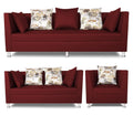 Alica 3+2+1 6 Seater Sofa Set (Maroon)
