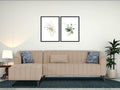 Adorn India Premium Laurel L Shape 6 Seater Sofa Set (LHS) (Beige) (3 Year Warranty)