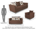 Alita 3+2+1 Compact 6 Seater Sofa Set (Camel)