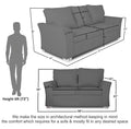 Alexia 3+2 5 Seater Sofa Set (Light Grey)