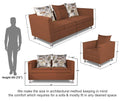 Alita 3+2+1 Compact 6 Seater Sofa Set (Rust)