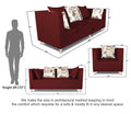 Alica 3+2+1 6 Seater Sofa Set (Maroon)