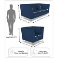Premium Lotus 3-1-1 5 Seater Sofa Set (Velvet Suede Fabric Colour Blue)