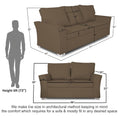 Alexia 3+2 5 Seater Sofa Set (Camel)