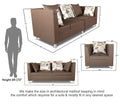 Alica 3+2+1 6 Seater Sofa Set (Camel)