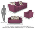 Alita 3+2+1 Compact 6 Seater Sofa Set (Dark Purple)