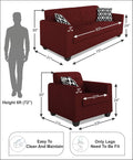 Blazer Plus 3-1-1 5 Seater Sofa Set (Maroon)