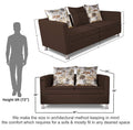 Alita 3+2 Compact 5 Seater Sofa Set (Brown)