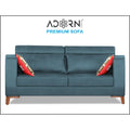 Adorn India Premium Pluto 3 Seater Sofa (Blue)