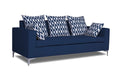 Adorn India Anigma 3 Seater Sofa (Blue)