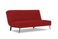 Adorn India Benjamin 3 Seater Sofa Cum Bed (Red) (3 Year Warranty)