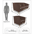 Premium Camilla 3-1-1 5 Seater Sofa Set (Velvet Fabric Colour Brown)