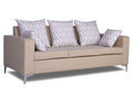 Adorn India Anigma 3 Seater Sofa (Beige)