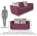 Alita 3+2 Compact 5 Seater Sofa Set (Light Purple)