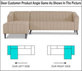 Adorn India Premium Laurel L Shape 6 Seater Sofa Set (LHS) (Beige) (3 Year Warranty)