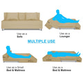Adorn India Easy Alyn Plus Decent 4 Seater Sofa Cum Bed (6X6) (Beige) (1 Year Warranty)