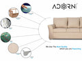 Alexia 3+2 5 Seater Sofa Set (Beige)