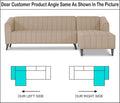 Adorn India Premium Laurel L Shape 5- to 6-Person Sofa Set (RHS) (Beige) (3 Year Warranty)