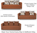 Alita 3+2+1 Compact 6 Seater Sofa Set (Rust)