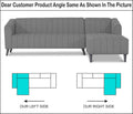 Adorn India Premium Laurel L Shape 6 Seater Sofa Set (RHS) (Grey) (3 Year Warranty)