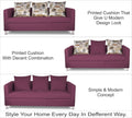 Alita 3+2 Compact 5 Seater Sofa Set (Light Purple)