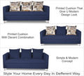 Alita 3+2 Compact 5 Seater Sofa Set (Blue)
