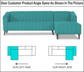 Adorn India Premium Laurel L Shape 6 Seater Sofa Set (RHS) (Aqua Blue) (3 Year Warranty)