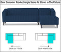 Adorn India Premium Laurel L Shape 6 Seater Sofa Set (RHS) (Blue) (3 Year Warranty)