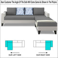 Ashley Digital Print Leatherette Fabric L Shape 5 Seater Sofa Set RHS (Grey & White)
