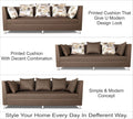 Alica 3+2+1 6 Seater Sofa Set (Camel)