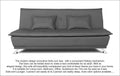 Adorn India Arden 4 Seater Rhombus Sofa Cum Bed 4 X 6 (Grey) (3 Year Warranty)