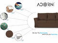 Alexia 3+2 5 Seater Sofa Set (Brown)