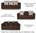 Alita 3+2 Compact 5 Seater Sofa Set (Brown)