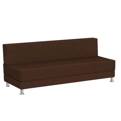 Adorn India Easy Alyn Plus Stripes 4 Seater Sofa Cum Bed (6x6) (Brown)