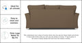 Alexia 3+2 5 Seater Sofa Set (Camel)