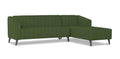 Adorn India Premium Laurel L Shape 6 Seater Sofa Set (RHS) (Green) (3 Year Warranty)