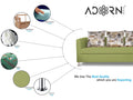 Alita 3+2 Compact 5 Seater Sofa Set (Green)