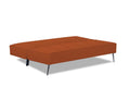 Adorn India Benjamin 3 Seater Sofa Cum Bed (Rust) (3 Year Warranty)