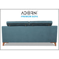Adorn India Premium Pluto 3 Seater Sofa (Blue)